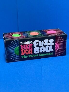 teenie NEE DOH Fuzz Ball Plush Squeeze Toy - Multicolor viral squishy needoh